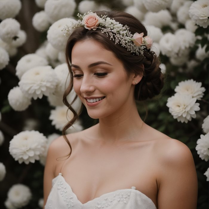 Coiffures Élégantes pour Mariage Cheveux Mi-longs